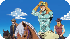 Постер с героями Steel Ball Run